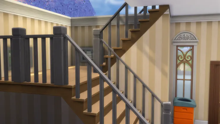 我正從人們無法使用的角度來拍--沒人有可能站到樓梯背面，但我是作者，什麼都可以。