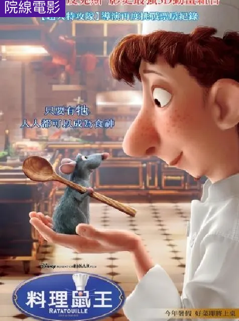 料理鼠王，台灣海報
