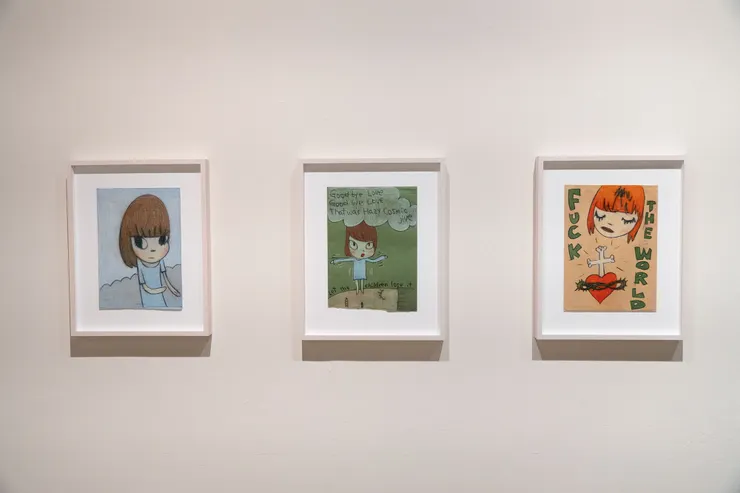 奈良美智獨特風格的人物素描