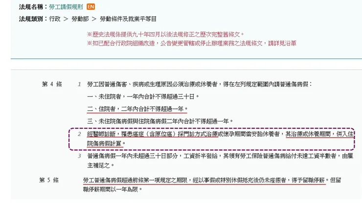 請假規則第4條、第5條