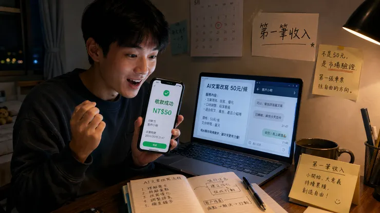 一邊接單、一邊交付、一邊記錄問題、一邊改流程。