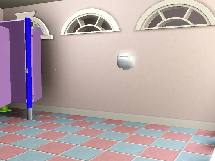 洗手間面積也大。畢竟女生會在這裏花上一些時間。