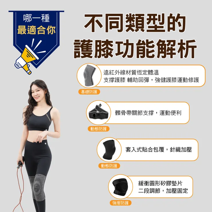 【STAR LACE】跟你分享不同類型的護膝功能解析：哪一種最適合你？