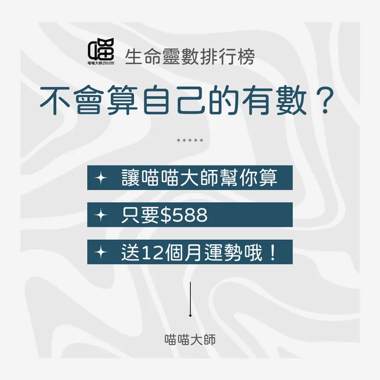 生命靈數有數