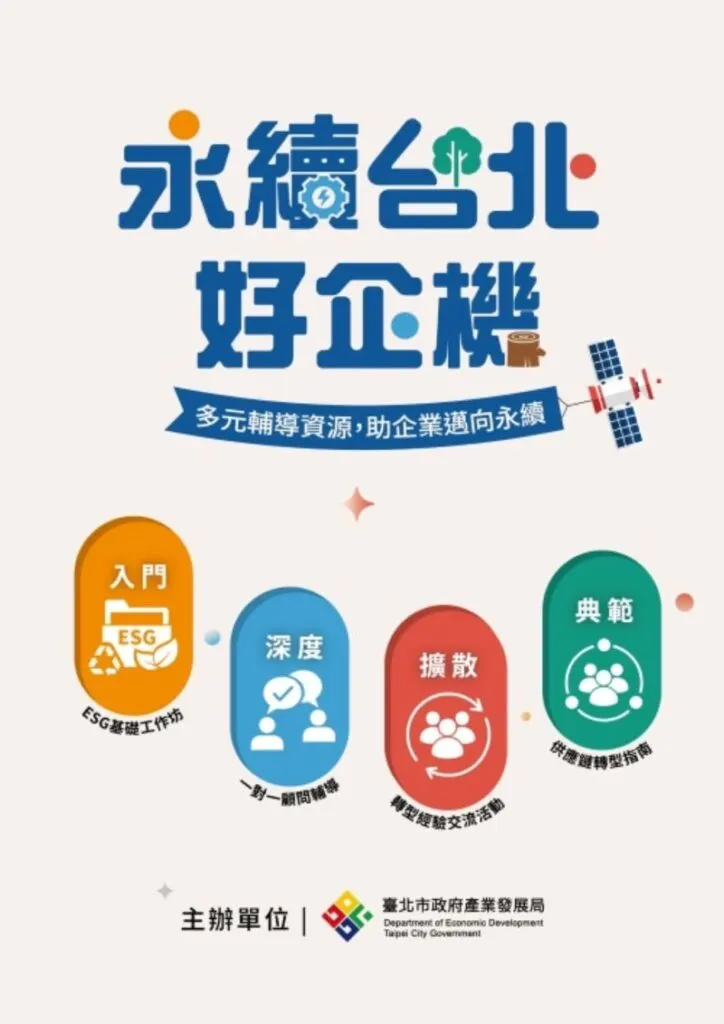 ▲「永續台北好企機」即日起正式啟動徵件，開放申請至5月25日。(產業局提供)