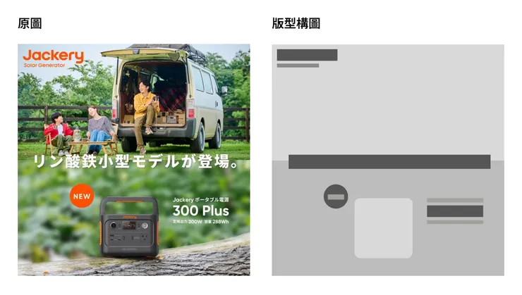 Jackery 電源產品廣告-構圖