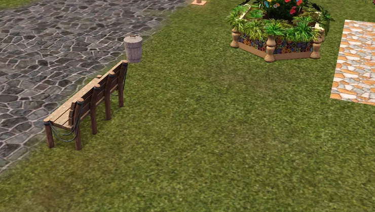 很多人踩過的草地。