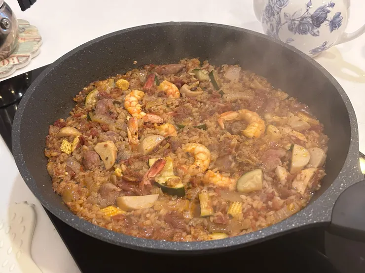 西班牙台式香腸烤飯