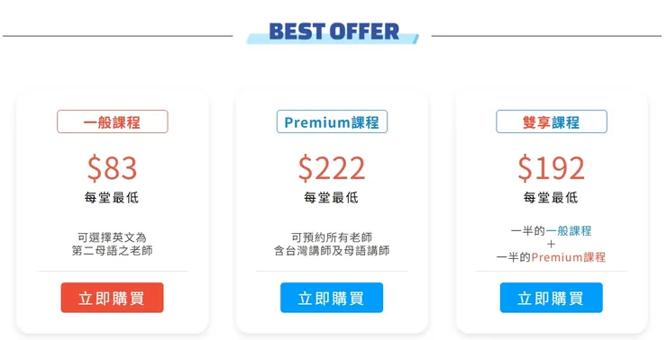 Engoo價格方案與收費透明度