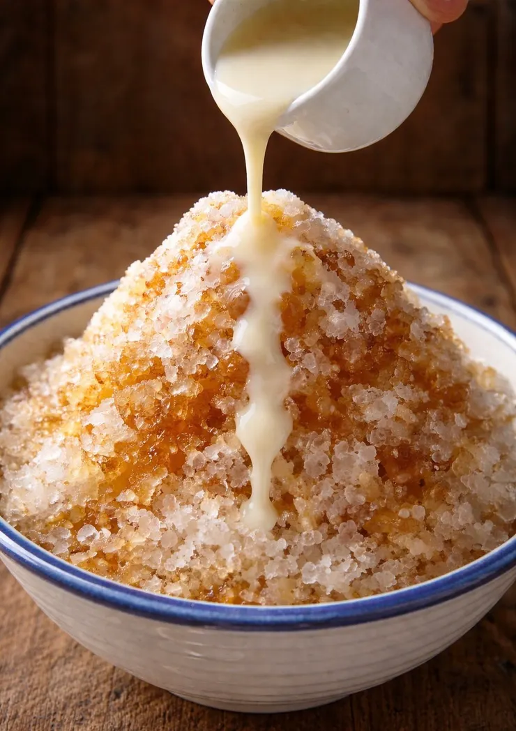 5、60年代剉冰淋煉乳簡單又美味