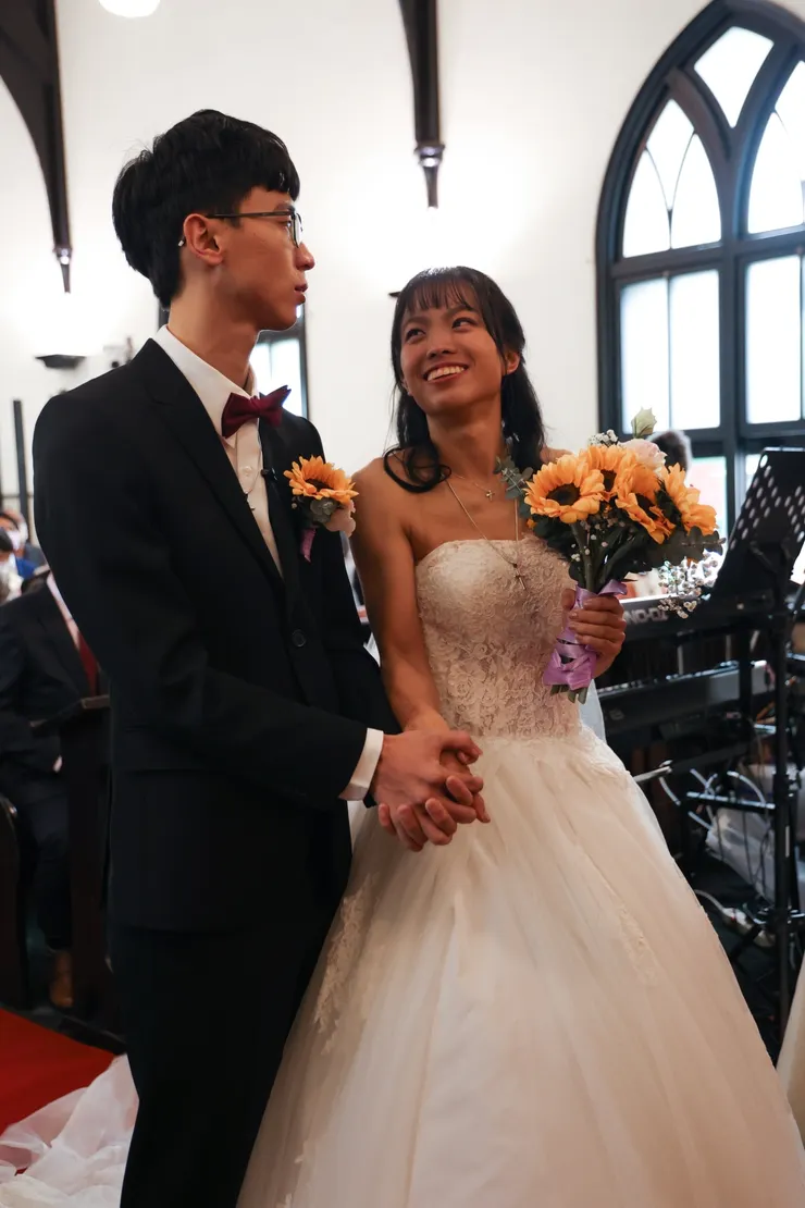 2023／02／11結婚時的陽光小夫妻