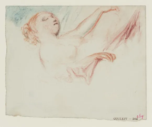 《一位熟睡的女子,或許是booth夫人》,約1830–1840年,照片版權©泰特美術館