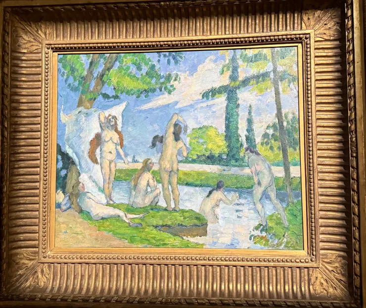 描寫平民女子河邊沐浴的題材