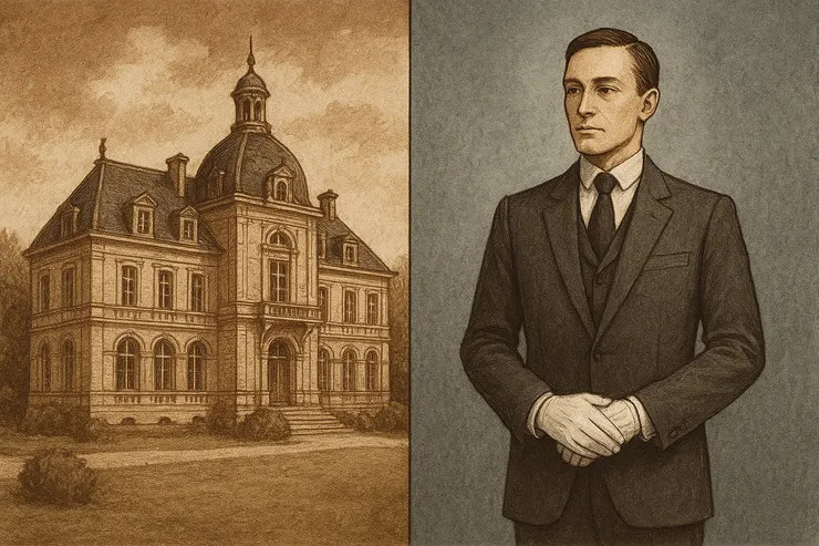 「執事的身影:既是貴族日常,也是我們的文化幻想。」〈本圖由AI協助生成。〉