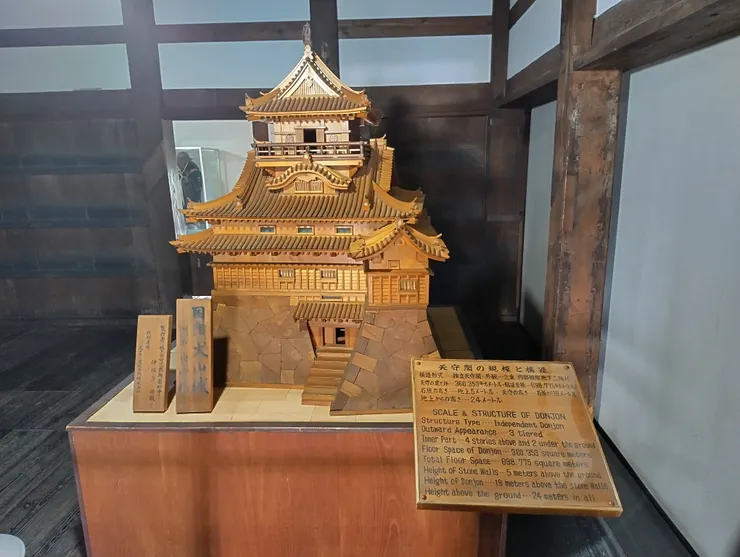 犬山城的木造模型