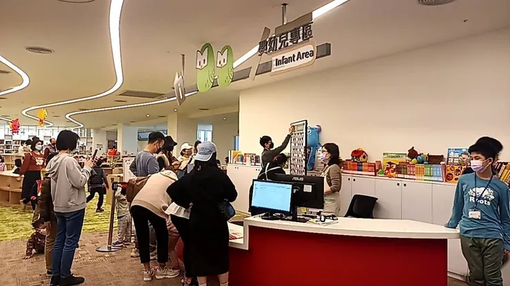 在確認還書前，不得借閱、預約圖書。示意圖：資料照