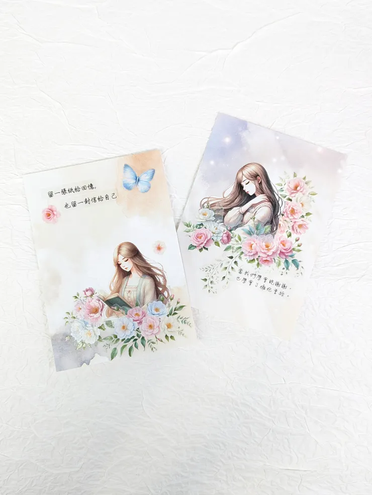 花開之時｜紙膠帶拼貼 