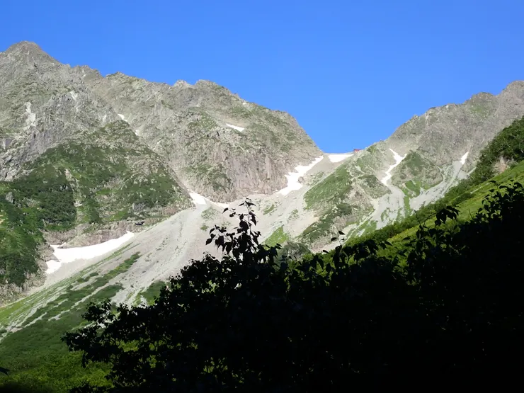 遙望今天的目的地，穗高岳山莊