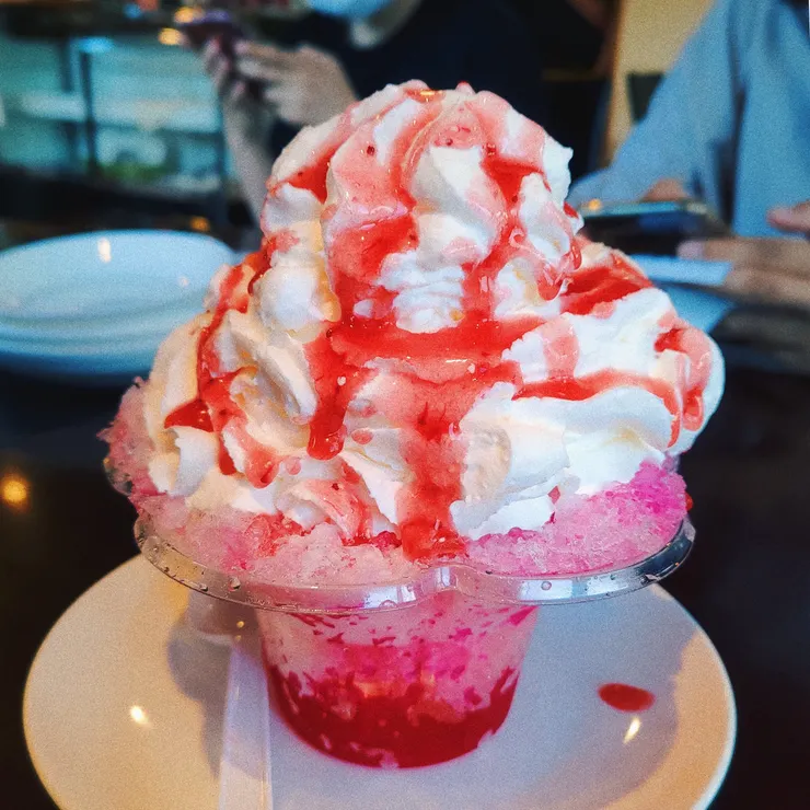 ＃草莓刨冰的生奶油超有誠意🍧