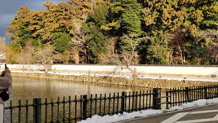 從城堡回到平地剛好太陽出來打招呼