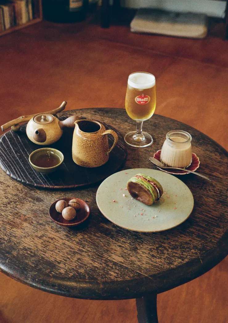 用台灣茶葉作的甜點,下午茶的簡單快樂