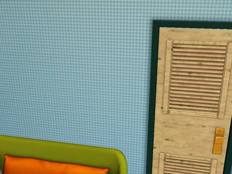 很多人在沙發上掛上圖畫，但我沒有。