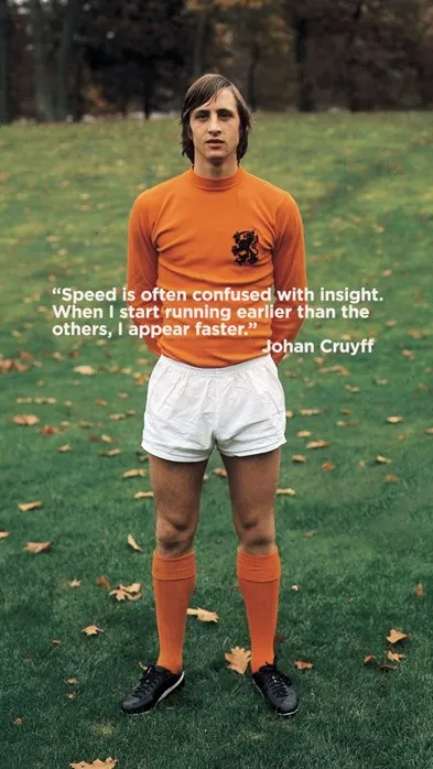 人們有時會將視野和速度搞混。我看起來跑得比人快，其實是因為我早跑一步。