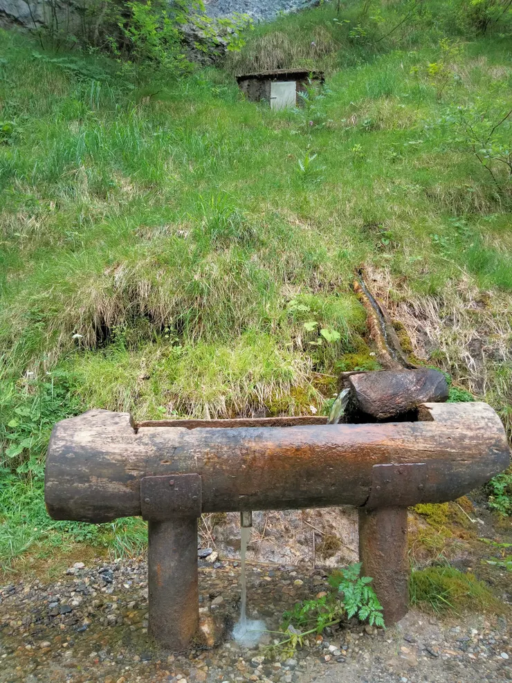 山林之中的飲用泉
