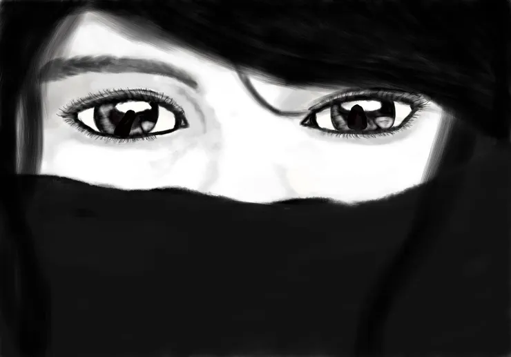 只有眼睛的女生(這樣很偷懶)