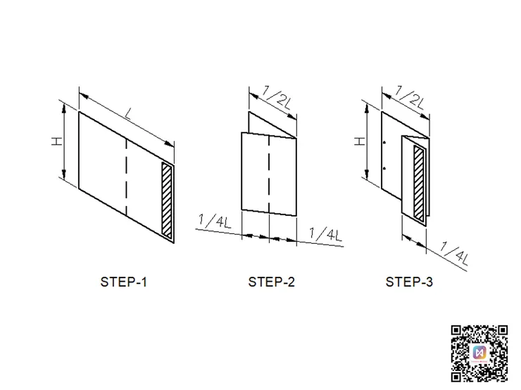 裝訂A3工程圖摺法