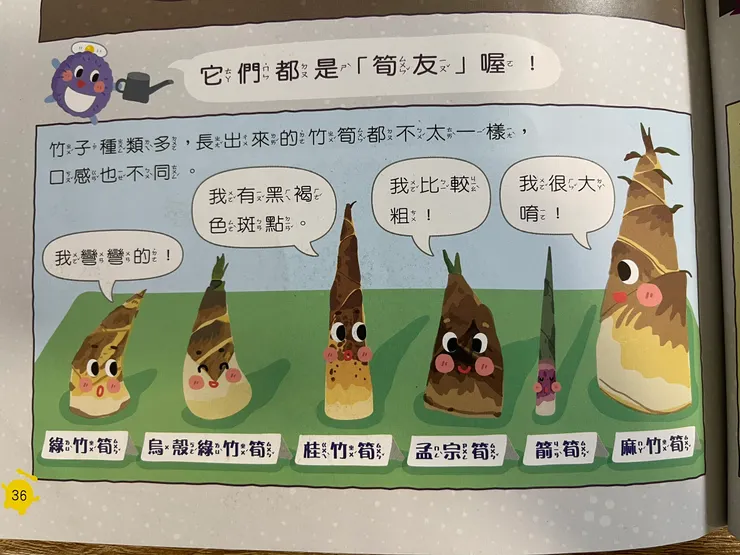 「竹筍和筊白筍」部分內頁