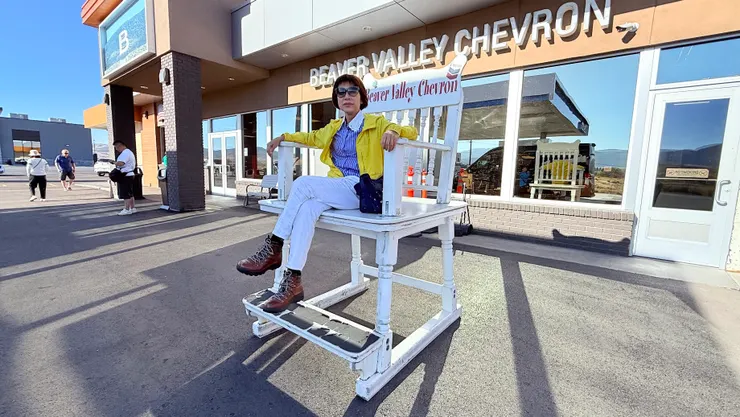 按照慣例中途停休息站