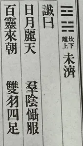 卦名與讖曰部份