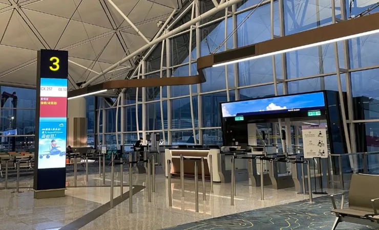 香港機場飛往希斯洛機場的登機閘口