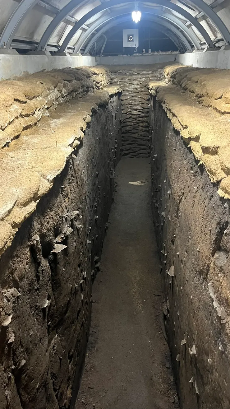 考古學家就是透過這些孔洞，重建出原始房屋的樣貌。