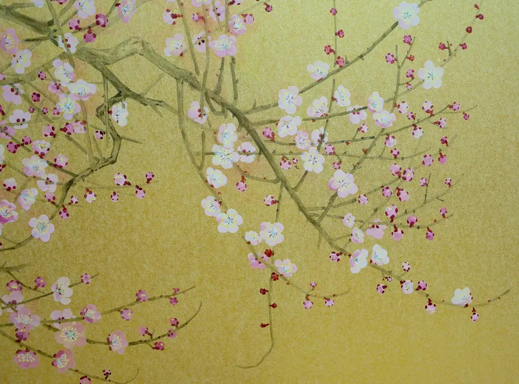 〈日喧〉局部－梅花