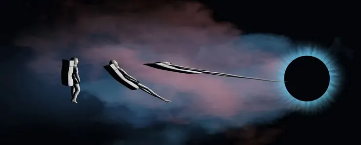 畫家筆下大小通吃的黑洞﹕我見到的我都吃