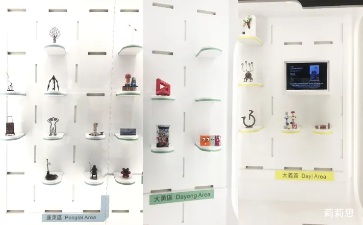 各區裝置藝術的縮小版