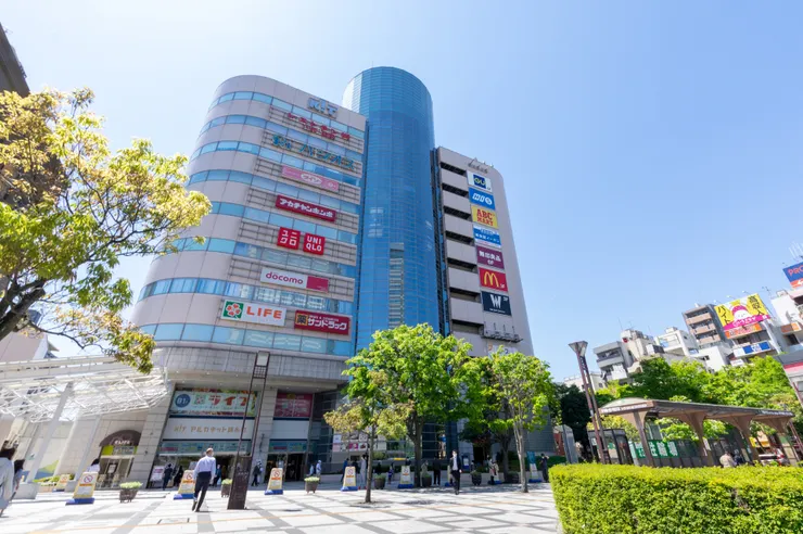 ②下町區域－錦系町北口附近商場　該區商店林立且生活機能充實