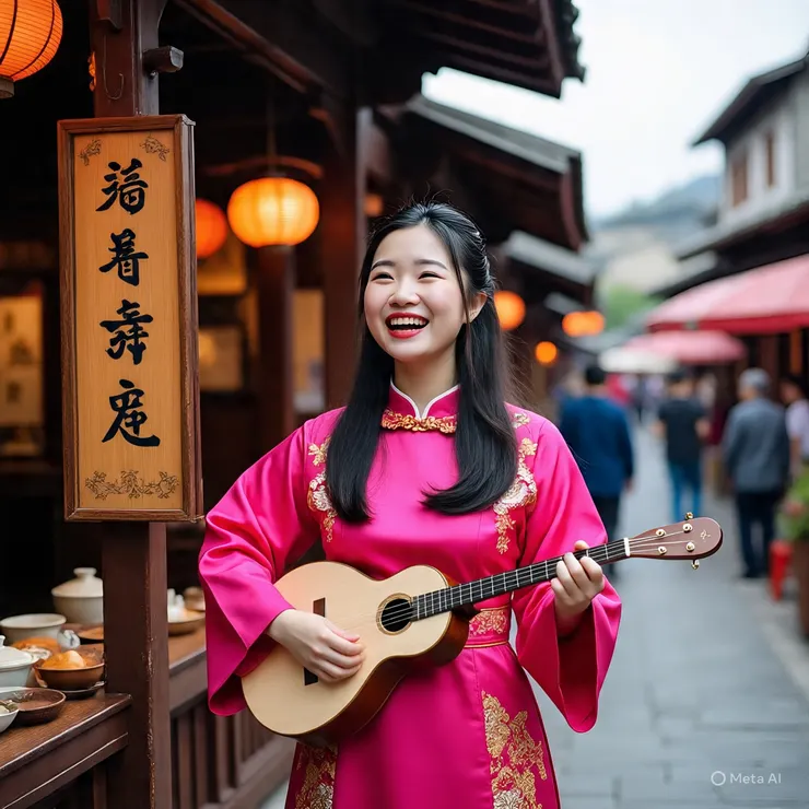 臉書AI生成的說書女子