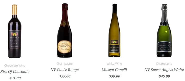 Thornton 以氣泡酒聞名，葡萄酒也屢獲殊榮。