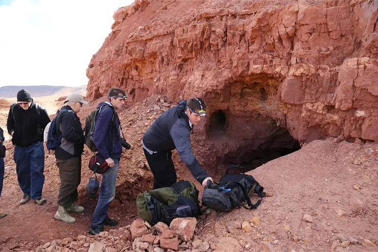 摩洛哥白鉛礦重晶石Les Dalles礦區入口。資料來源:Mindat