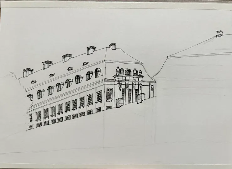 還是得用鉛筆稿抓結構