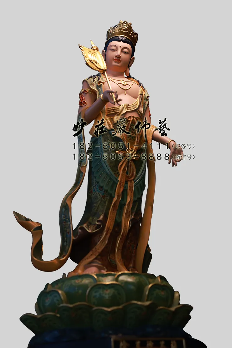 除蓋障菩薩彩繪佛像