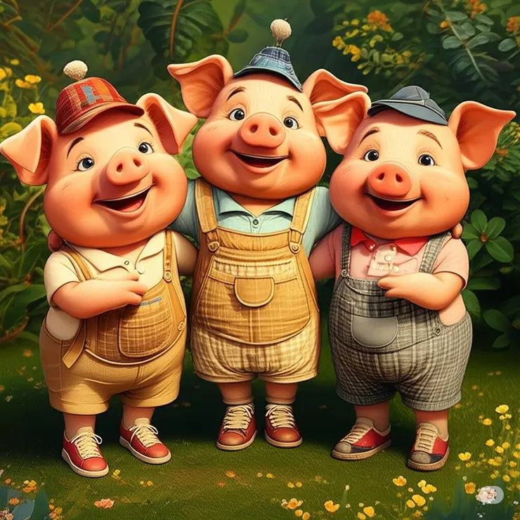 May豬、Jimmy豬、阿呆豬