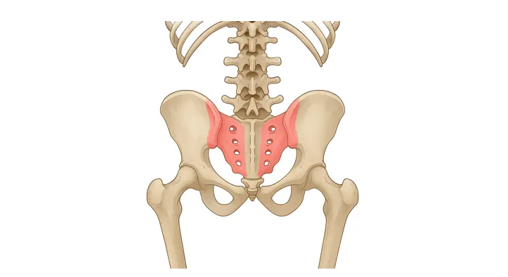 紅色區塊表面有許多韌帶覆蓋。