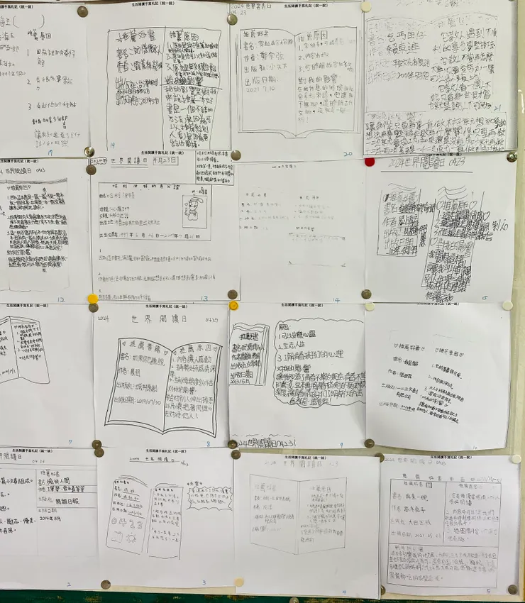 集結每人的書推在公布欄