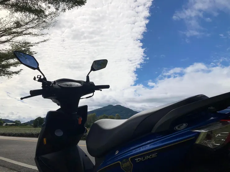 在鹿野 自己騎車溜搭也非常的舒適