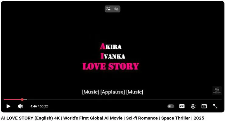 圖2. 本案系爭影片截圖；圖片來源：Akira Desai alias Akira Nandan v. Sambhawaami Studios LLP & Ors., CS (COMM) 68/2026, Delhi High Court, Order dated 23 Jan. 2026, para 25.