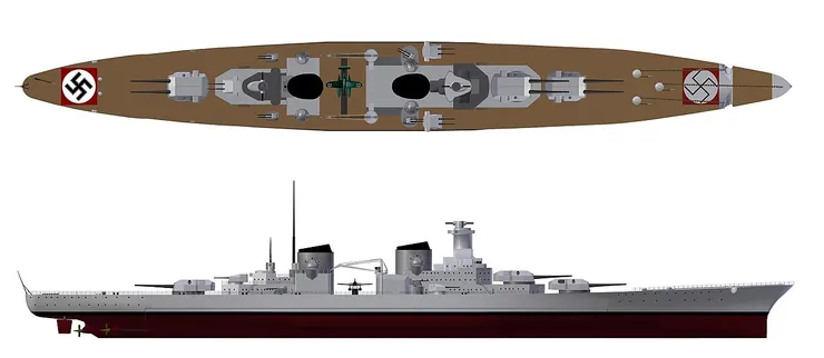 O級戰列巡洋艦設計圖